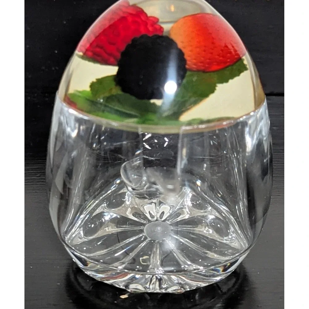 Vtg Epicurean Europe Limited Acrylic Jam‎ Pot W/Lid (Mixed Berry) & Spoon NWB